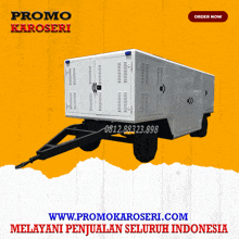 a trailer with the website www.promokaroseri.com written below it