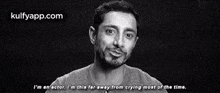 I'M An'Actor. I'M This Far Oway From Crying Most Of The Time..Gif GIF - I'M An'Actor. I'M This Far Oway From Crying Most Of The Time. Same Riz Ahmed GIFs