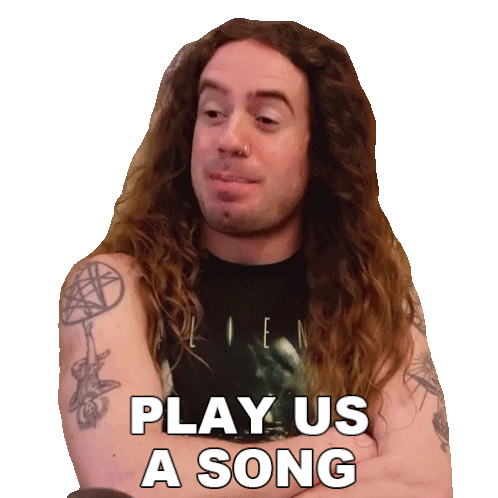 Play Us A Song Bradley Hall Sticker - Play Us A Song Bradley Hall Play A Song For Us Stickers
