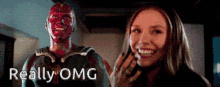 Scarlet Witch Laughing GIF - Scarlet Witch Laughing Vision GIFs