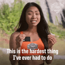 This Is The Hardest Thing I'Ve Ever Had To Do In My Life Jacqueline Le GIF - This Is The Hardest Thing I'Ve Ever Had To Do In My Life Jacqueline Le Canada'S Ultimate Challenge GIFs