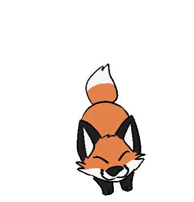 Fox Jump Lick Sticker - Fox Jump Lick Stickers