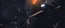 a cartoon illustration of a sun with a few stars flying around it .