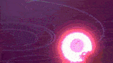 a fireworks display with a purple background