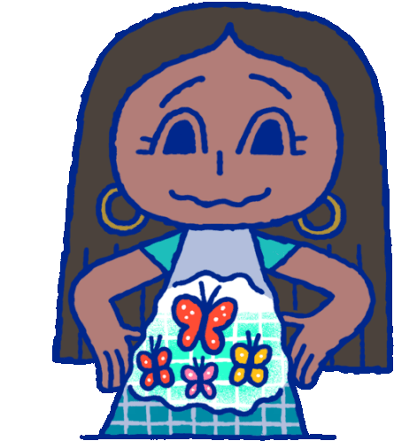 Nervous Lola Half Smiles With Butterflies In Stomach Sticker - Hopeless Romance101 Butterfly Stomach Stickers