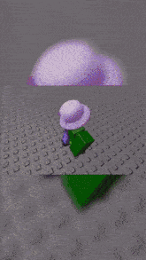 a computer generated image of a landscape with a few buildings