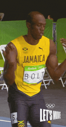 Practicing Usain Bolt GIF