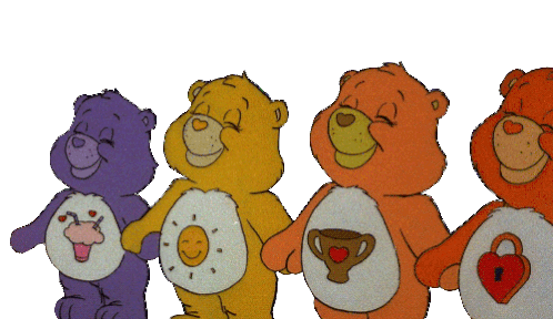 Care Bear Stare Share Bear Sticker - Care Bear Stare Share Bear Funshine Bear Stickers