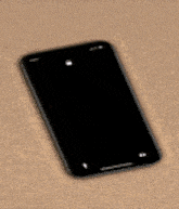 a cell phone with a picture of a woman on the screen .