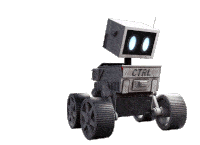 Curious Robot Sticker - Curious Robot Suspicious Stickers