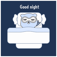 Beds Sleeping Time Sticker - Beds Sleeping Time Good Night Stickers