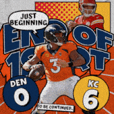 Kansas City Chiefs (6) Vs. Denver Broncos (0) First-second Quarter Break GIF - Nfl National Football League Football League GIFs