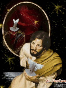 Jesus Orando Por Ti GIF