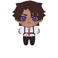 a cartoon character with a badge on his chest that says ' i '
