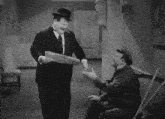 Laurel And Hardy Double Take GIF - Laurel And Hardy Double Take Reaction GIFs