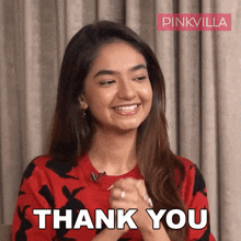 Thank You Anushka Sen GIF - Thank You Anushka Sen Pinkvilla GIFs