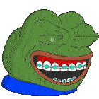 Pepe Laughing Pepe Braces Sticker - Pepe Laughing Pepe Braces Pepe Crying Laughing Stickers