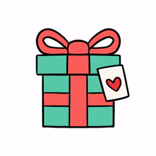 present gift heart love box