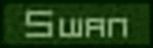 a green background with the word swan in white letters