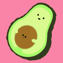 avocado love hungry hug friends