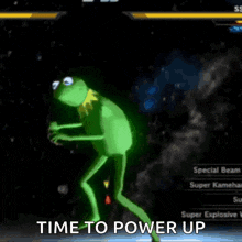 Kermit Power Up GIF