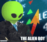 The Alien Boy Stocks Up GIF