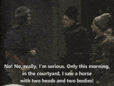 a man wearing a fur hat says " yes i suppose it could have been "