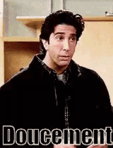 Doucement Ross Friends GIF - Keep It Down Slow Down GIFs
