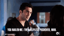 You Nailed Me Im A Helpless Pushover Man GIF - You Nailed Me Im A Helpless Pushover Man Dr Crockett Marcel GIFs