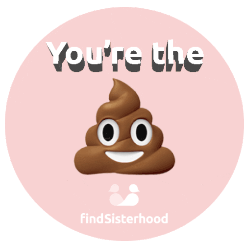 Your The Shit Go Girl Sticker - Your The Shit Go Girl Poop Stickers