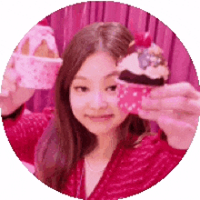 jennie pink cupcake sweet blackpink