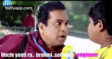 Uncle Yenti Ra..Brahmi Software Engineer.Gif GIF - Uncle yenti ra..brahmi  software engineer Brahmi Software engineer - Discover & Share GIFs