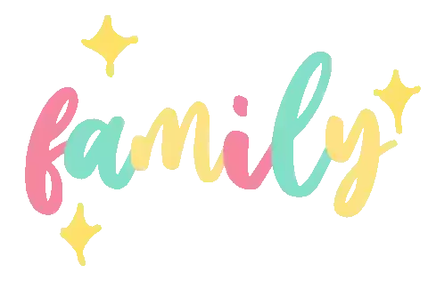 Family Text Sticker - Family Text Animated Text Stickers