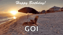 Birthday Beach Sunset GIF