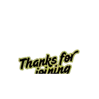 a sticker that says thanks for joining taemate channel