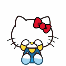 Hello Kitty Crying GIF