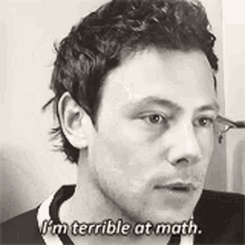 Cory Monteith Glee GIF - Cory Monteith Glee Im Terrible At Math GIFs