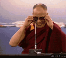 Monk Laser GIF - Monk Laser Dalai Lama GIFs
