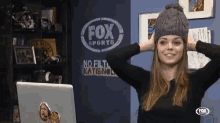 Katie Nolan Hat GIF - Katie Nolan Hat Silly GIFs