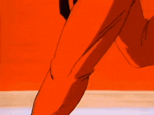 a close up of a person 's foot with a blue shoe on .