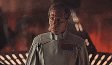 a man in a military uniform says " lord vader "