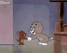 Shake Hand Tom And Jerry GIF - Shake Hand Tom And Jerry Jerry GIFs