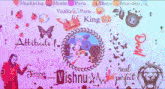 a collage of images with the name vishnu on it