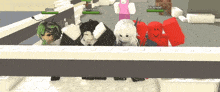 a group of people are playing a video game and one of them has the name meatwad on his back