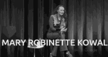 Black And White Mary Robinette Kowal GIF - Black And White Mary Robinette Kowal Talking GIFs
