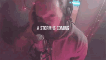 A Storm Is Coming Singing GIF - A Storm Is Coming Singing Studio GIFs