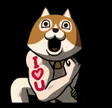 フランダースの犬 キモい　大好き GIF - Flanders Dog Love You GIFs