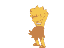 lisa simpson the simpsons dance vibe party time