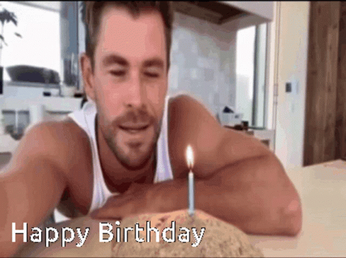 Chris Hemsworth Happy Birthday GIF - Chris Hemsworth Happy Birthday Happy Birthday - Discover & Share GIFs