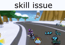 Skill Issue Mario Kart GIF